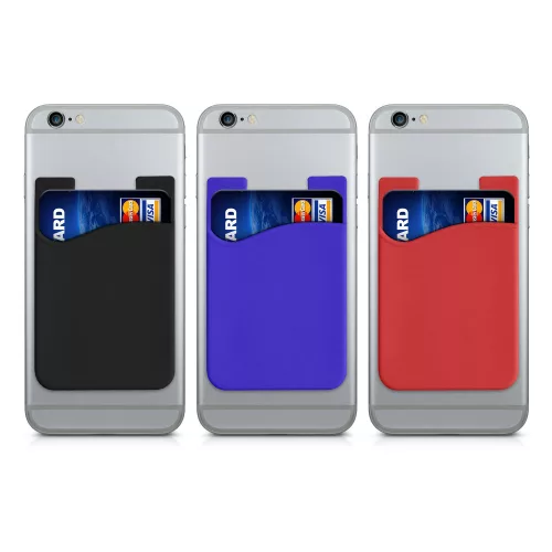 3 db telefon bankkártya borító készlet, Kwmobile, Multicolor, Szilikon, 49594.04