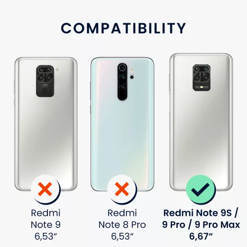 Xiaomi Redmi Note 9S / Redmi Note 9 Pro / Redmi Note 9 Pro Max tok, fa, barna, 56621.01, kwmobile