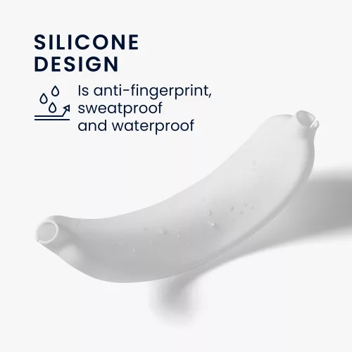 Szíj Apple Airpods Max fejhallgatóhoz, Kwmobile, fehér, szilikon, 56698.02