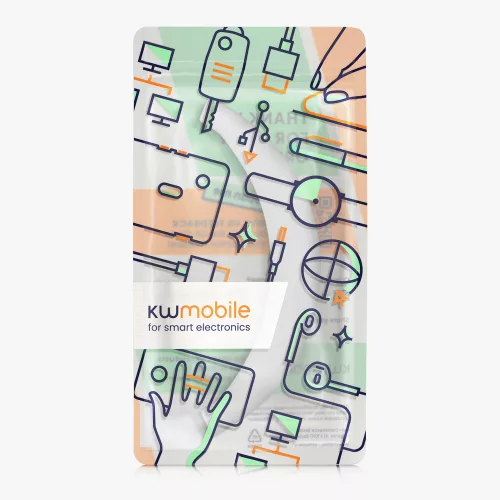Szíj Apple Airpods Max fejhallgatóhoz, Kwmobile, fehér, szilikon, 56698.02