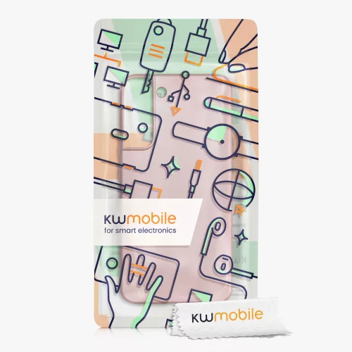 Samsung Galaxy S22 Plus tok, szilikon, rózsaszín, 56762.31, kwmobile