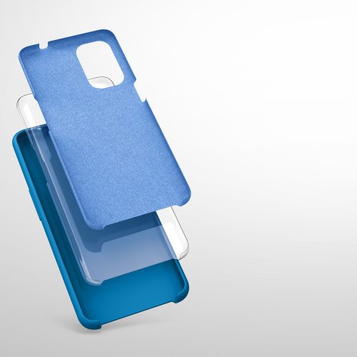 OPPO Find X3 Lite fedél, szilikon, kék, 55201.224, kwmobile