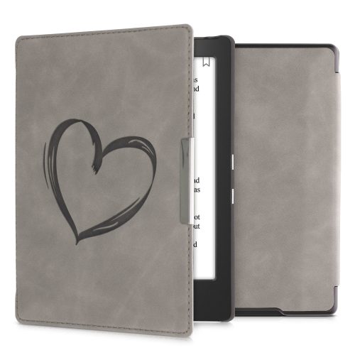 Kobo Aura H2O Edition 1 huzat, ökológiai bőr, szürke, kwmobile, 56872.01