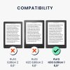 Kobo Aura H2O Edition 1 huzat, ökológiai bőr, szürke, kwmobile, 56872.01