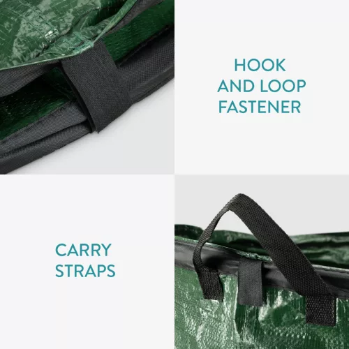 Set 3 Saci de gradina Pop-up Navaris, 53 cm x 65 cm, 150 L, reutilizabili, 56893.07