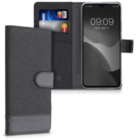 Xiaomi Redmi 9C tok, textil, fekete, 54457.73, kwmobile