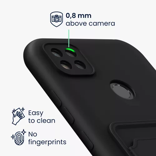 Xiaomi Redmi 9C tok, szilikon, fekete, 56949.47, kwmobile