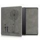 Huzat a Kindle Kindle Oasis 10 készülékhez, ökológiai bőr, szürke, kwmobile, 56972.01