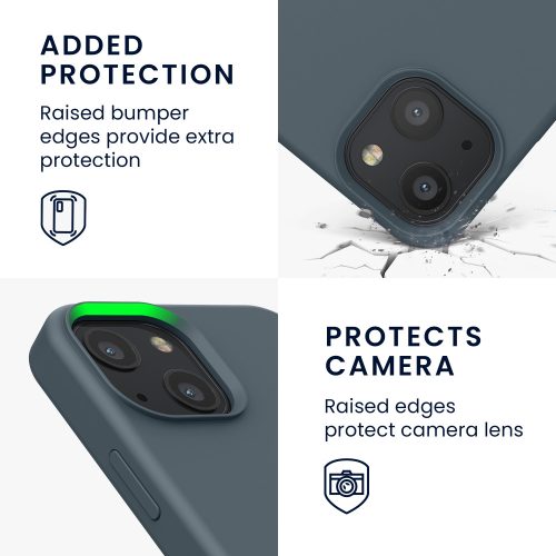 Apple iPhone 13 Mini tok, szilikon, zöld, 55877.202, kwmobile