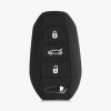 Autókulcs fedél Opelhez - 3 gombos - Keyless Go, kwmobile, szilikon, fekete / piros, 56976.01