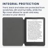 Kobo Aura Edition 2 borító, ökológiai bőr, szürke, kwmobile, 56885.04