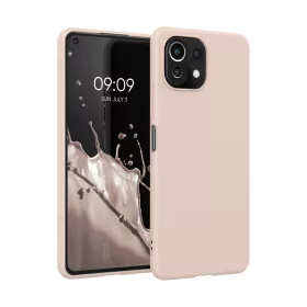   Xiaomi Mi 11 Lite 5G burkolat, szilikon, krém, 54726.225, kwmobile