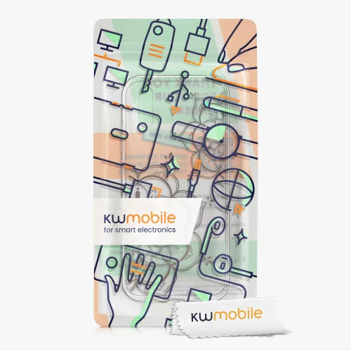 Kwmobile tok Xiaomi Redmi 9A/Redmi 9AT telefonhoz, szilikon, átlátszó/rózsaszín, 57092.02