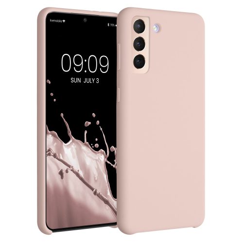 Samsung Galaxy S21 Plus tok, szilikon, rózsaszín, 54066.225, kwmobile
