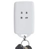 Renault / Dacia autókulcs burkolat - 4 gombos - Keyless Go, kwmobile, szilikon, fehér / fekete, 49769.29
