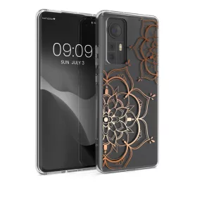   Kwmobile tok Xiaomi 12/12X, szilikon, átlátszó/rózsaszín, 57097.02