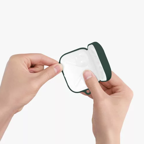 Tok OnePlus Buds Pro fejhallgatóhoz, Kwmobile, zöld, szilikon, 56099.80