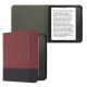 Kobo Libra 2 tok, Kwmobile, piros/fekete, textil, 57170.20