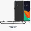 Kwmobile tok OPPO Find X3 Lite számára, szilikon, átlátszó/fekete, 57264.01