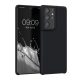 Kwmobile tok Samsung Galaxy S21 Ultra telefonhoz, szilikon, fekete, 54074.01