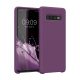 Kwmobile tok Samsung Galaxy S10 telefonhoz, szilikon, lila, 47732.197