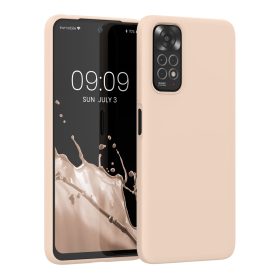   Kwmobile tok Xiaomi Redmi Note 11/Redmi Note 11s telefonhoz, szilikon, krémszínű, 57372.225