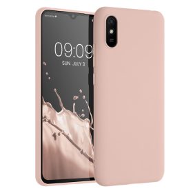   Kwmobile tok Xiaomi Redmi 9A/Redmi 9AT telefonhoz, szilikon, rózsaszín, 52847.225