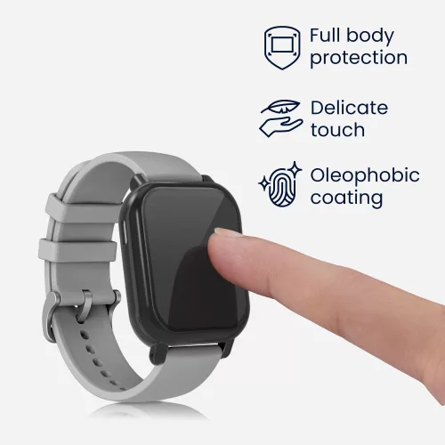 2 db-os Huami Amazfit GTS 3/Amazfit GTS 2/Amazfit GTS 2e tok készlet, Kwmobile, fekete/arany, szilikon, 53906.10