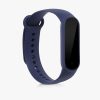 2 db pánt készlet Xiaomi Mi Smart Band 6/Mi Band 6/Mi Band 5 telefonhoz, Kwmobile, fekete/kék, szilikon, 57428.02