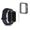 2 db-os tokkészlet Xiaomi Mi Watch Lite/Redmi Watchhoz, Kwmobile, átlátszó/fekete, szilikon, 54528.03