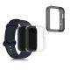 2 db-os tokkészlet Xiaomi Mi Watch Lite/Redmi Watchhoz, Kwmobile, átlátszó/fekete, szilikon, 54528.03