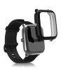 2 db-os Huami Amazfit A1608/Amazfit Bip U/Amazfit U pro tok készlet, Kwmobile, fekete/átlátszó, szilikon, 57435.02