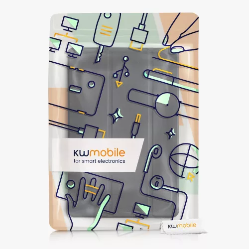 Huzat Samsung Galaxy Tab S8 tablethez, Kwmobile, fekete, Eco bőr, 57463.01