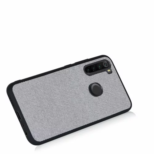 Kwmobile tok Xiaomi Redmi Note 8 telefonhoz, textil, szürke, 57491.22