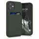 Kwmobile tok Apple iPhone 12 Minihez, szilikon, zöld, 55111.80