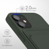 Kwmobile tok Apple iPhone 12 Minihez, szilikon, zöld, 55111.80