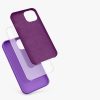 Kwmobile tok Apple iPhone 13 telefonhoz, szilikon, lila, 55878.221