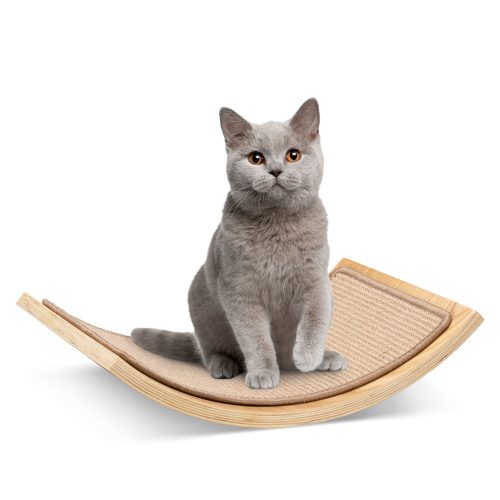 Függesztett macskaágy Navaris, fa, barna, 57581.01
