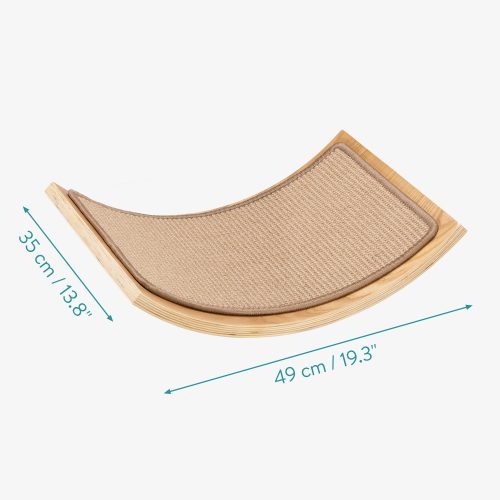 Függesztett macskaágy Navaris, fa, barna, 57581.01