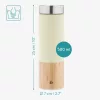 Sticla Ceai Navaris 500ml, din bambus, cu filtru inox, pentru ceai la birou, 54268.2.16