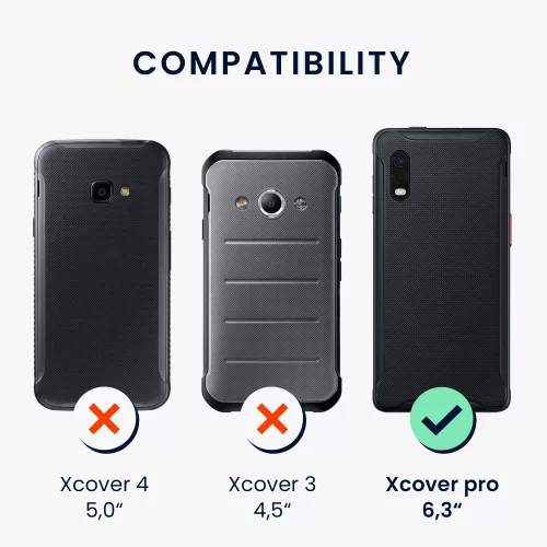 Kwmobile tok Samsung Galaxy Xcover Pro készülékhez, szilikon, átlátszó, 57723.03