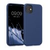 Kwmobile tok Apple iPhone 11 telefonhoz, szilikon, kék, 50791.116