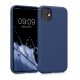 Kwmobile tok Apple iPhone 11 telefonhoz, szilikon, kék, 50791.116