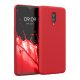 Kwmobile tok OnePlus 6T telefonhoz, szilikon, piros, 55347.09