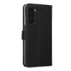 Kwmobile burkolat Motorola Moto G200 5G, Eco-bőr, fekete, 57757.01