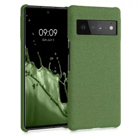   Kwmobile tok Google Pixel 6 Pro telefonhoz, textil, zöld, 57796.07