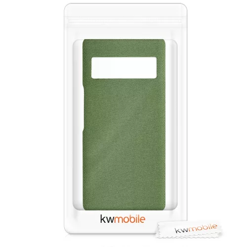 Kwmobile tok Google Pixel 6 Pro telefonhoz, textil, zöld, 57796.07