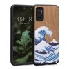 Kwmobile tok Xiaomi Redmi Note 10 5G készülékhez, fa, többszínű, 56792.04
