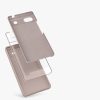 Kwmobile tok Google Pixel 6a telefonhoz, szilikon, krémszínű, 57815.10