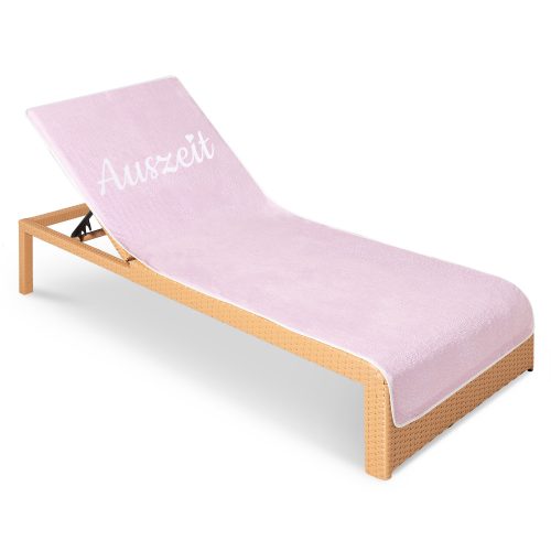 Törölköző Homelevel napozószékhez, 75 x 200 cm, rózsaszín, pamut / poliészter, 55649.03.10